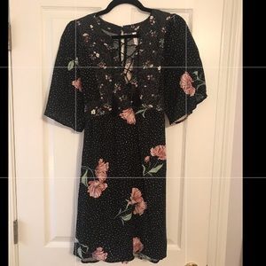 Floral boho sleeve dress